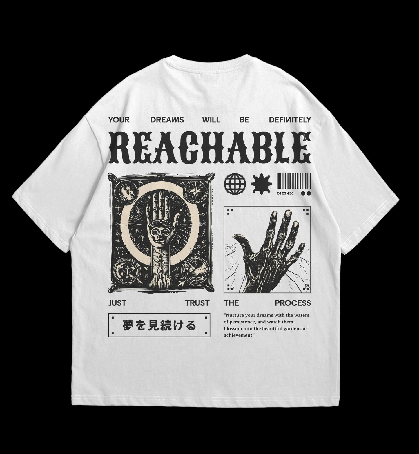 REACHABLE DREAMS Oversized Tee - Trust The Process
