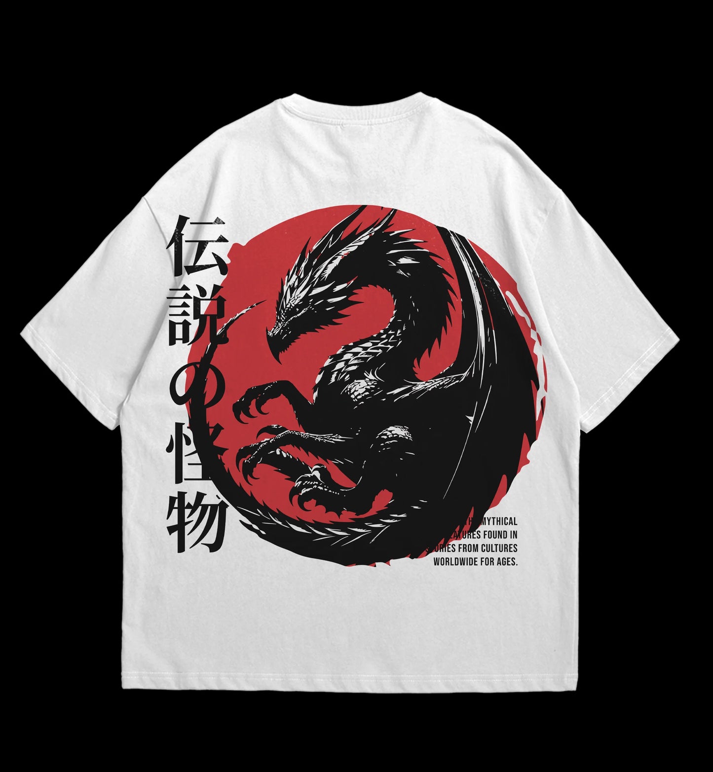 MYTHIC DRAGON Oversized Tee - Japanese Folklore