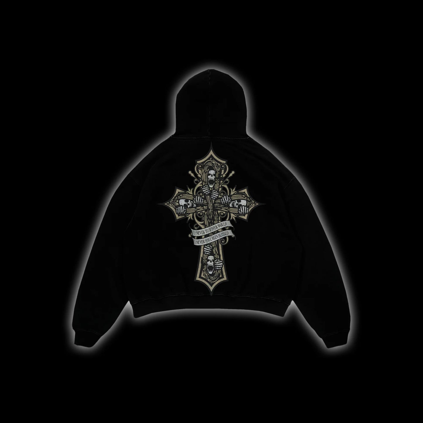 THE REAPER'S CROSS HOODIE | Elite Heavyweight Streetwear - Limited Edition