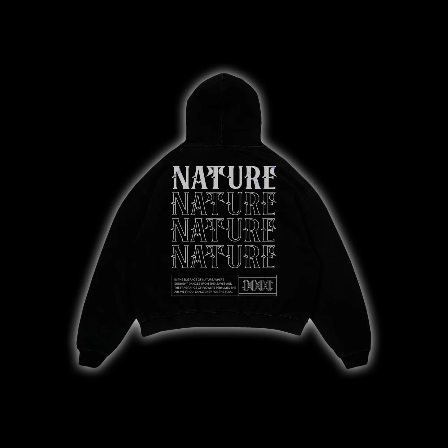 NATURE'S ECHO OVERSIZED HOODIE | Essential Heavyweight Cotton - Purity Collection