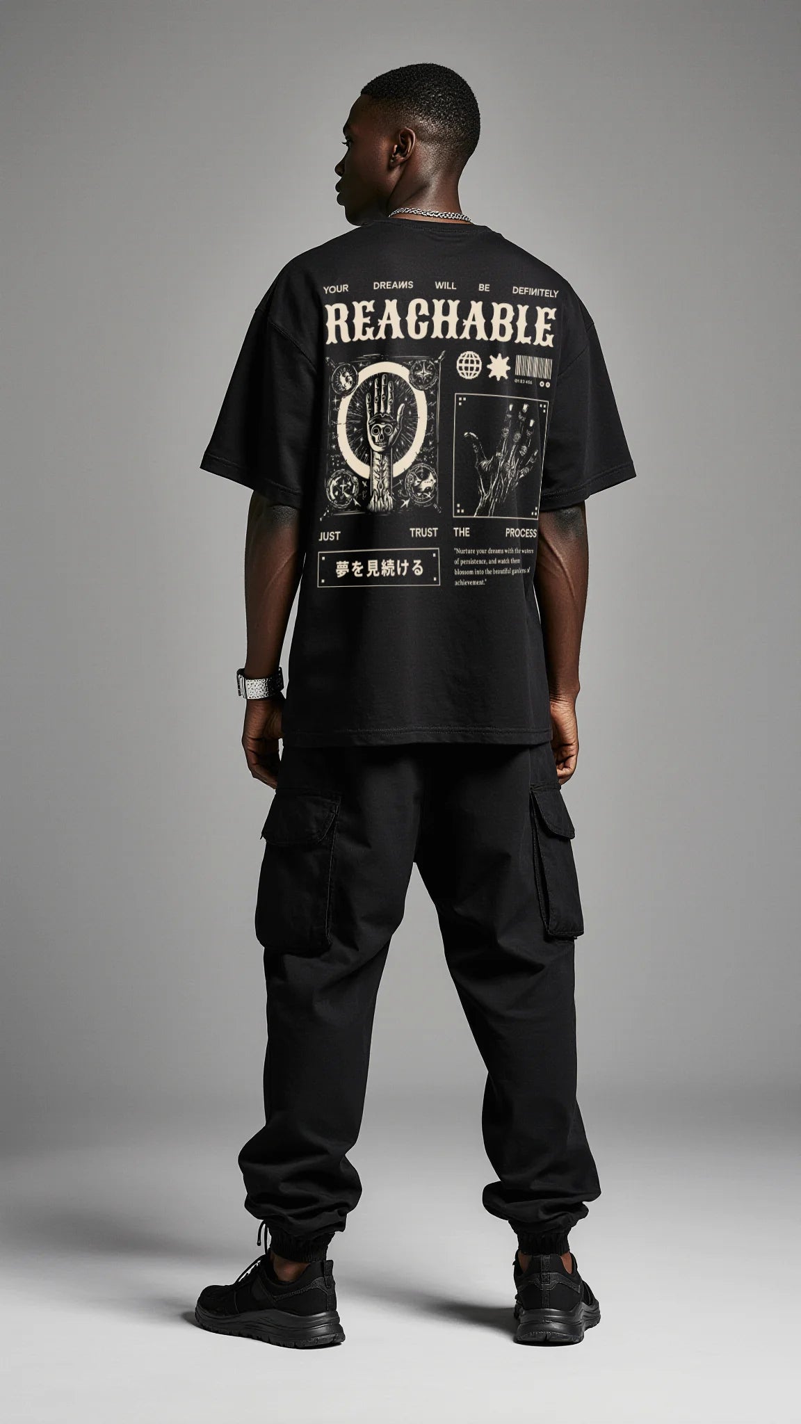 REACHABLE DREAMS Oversized Tee - Trust The Process