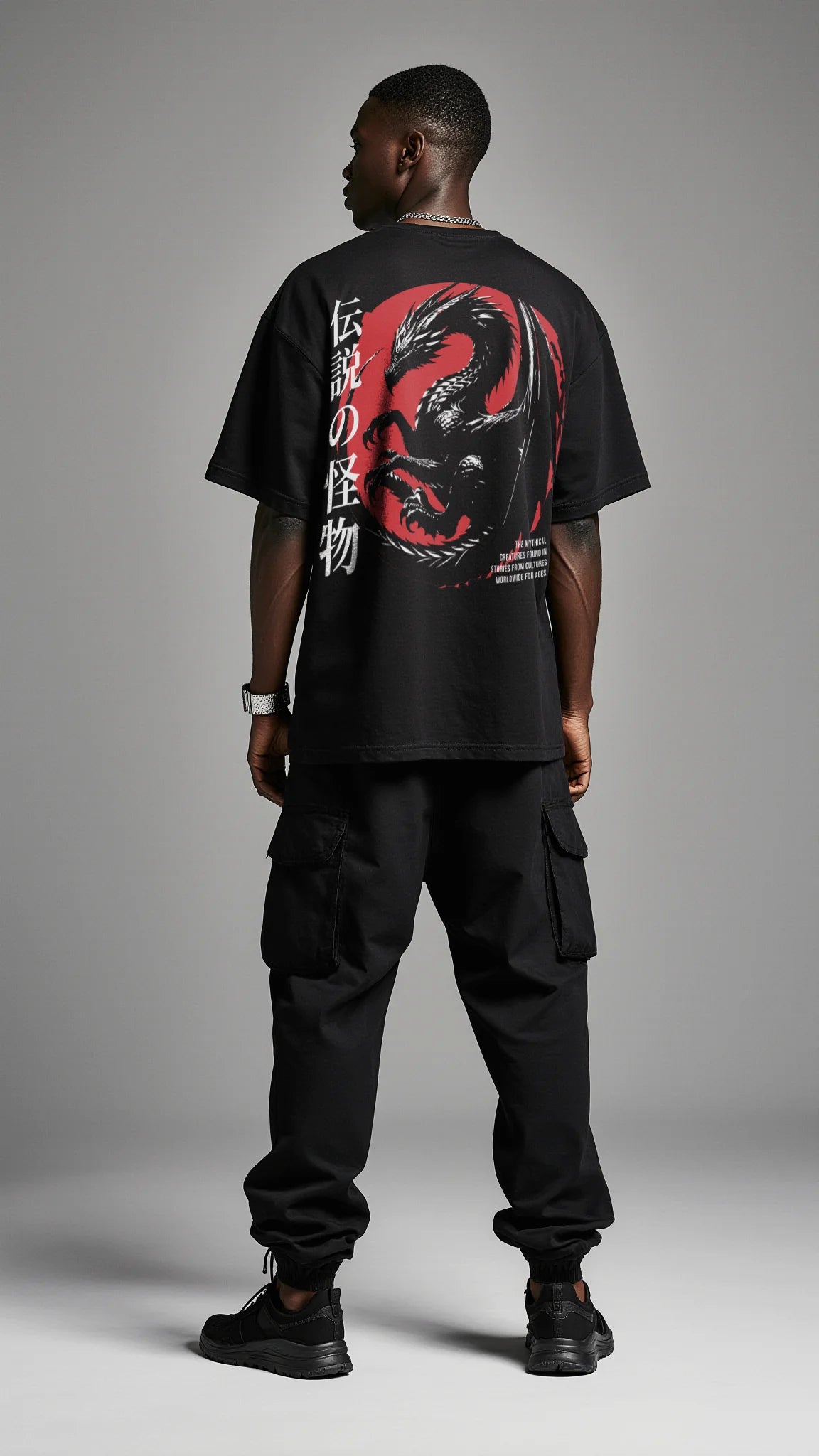MYTHIC DRAGON Oversized Tee - Japanese Folklore