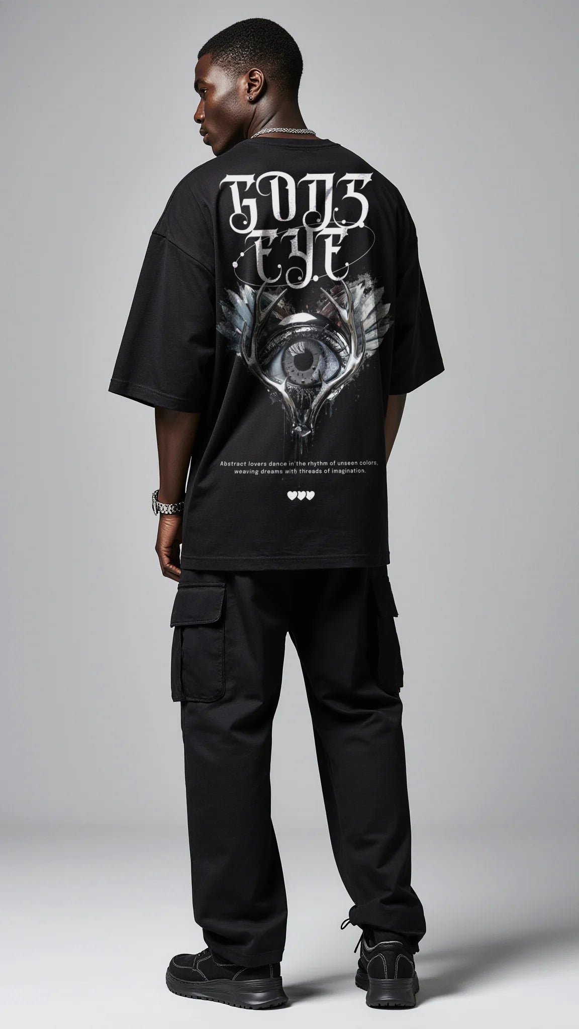 GOD'S EYE Oversized Tee - Mystical Streetwear Icon