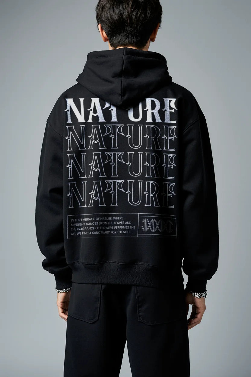 NATURE'S ECHO OVERSIZED HOODIE | Essential Heavyweight Cotton - Purity Collection
