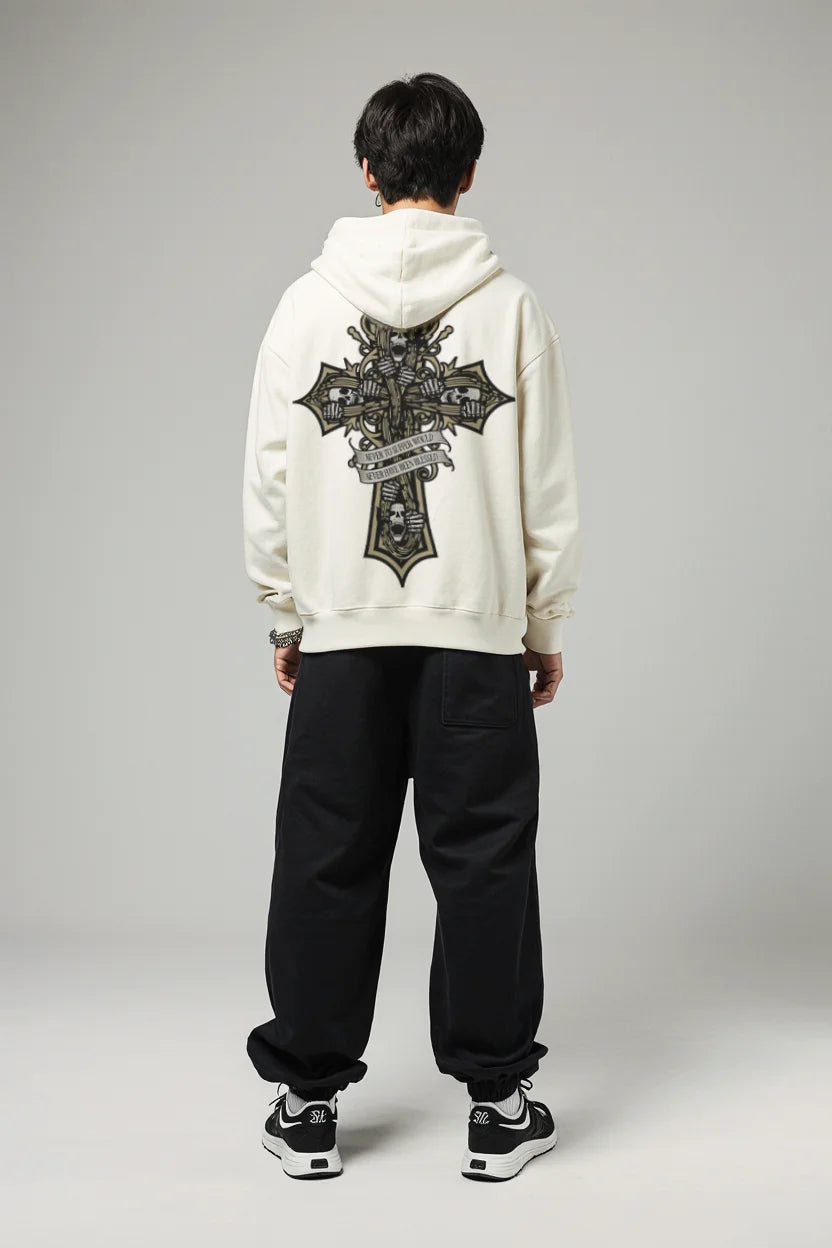 THE REAPER'S CROSS HOODIE | Elite Heavyweight Streetwear - Limited Edition