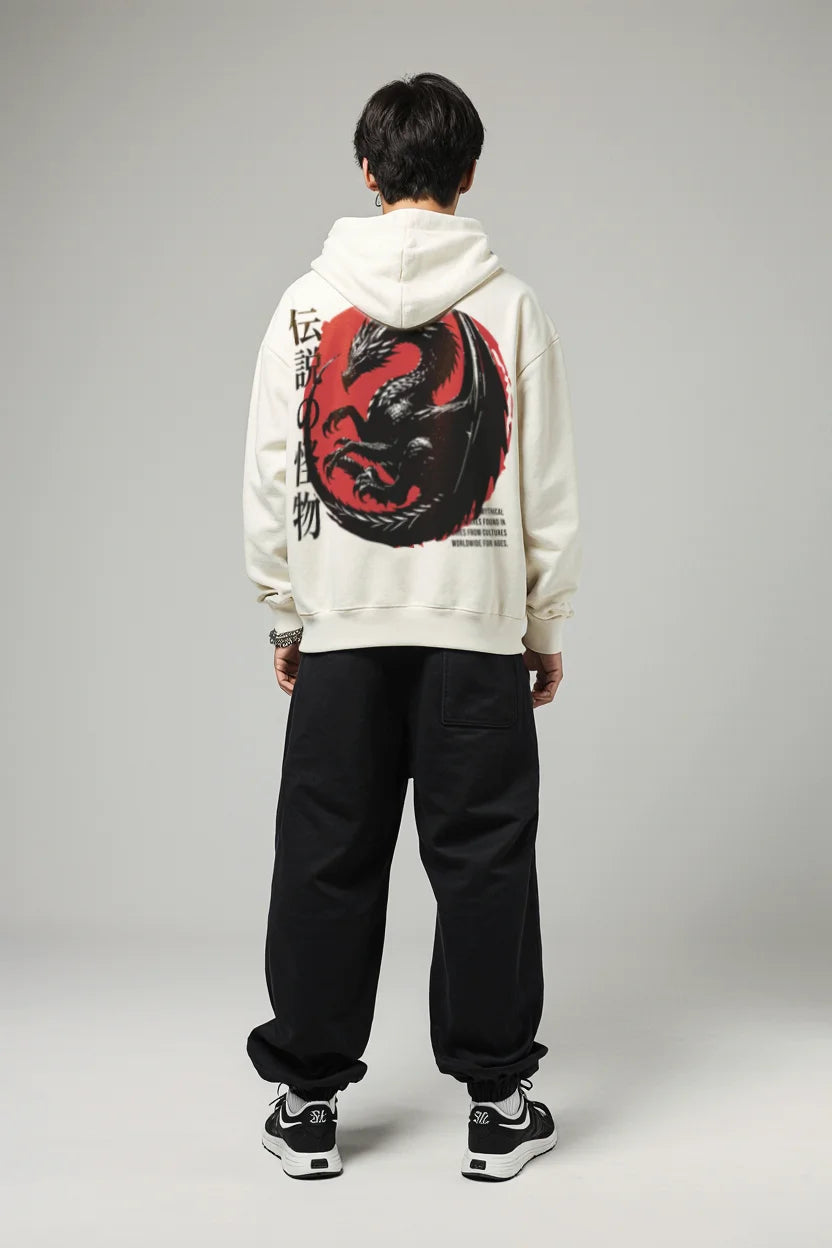 MYTHIC ASCENSION DRAGON HOODIE | Premium Japanese Streetwear - Collector's Edition