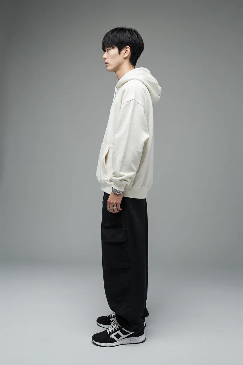 NATURE'S ECHO OVERSIZED HOODIE | Essential Heavyweight Cotton - Purity Collection
