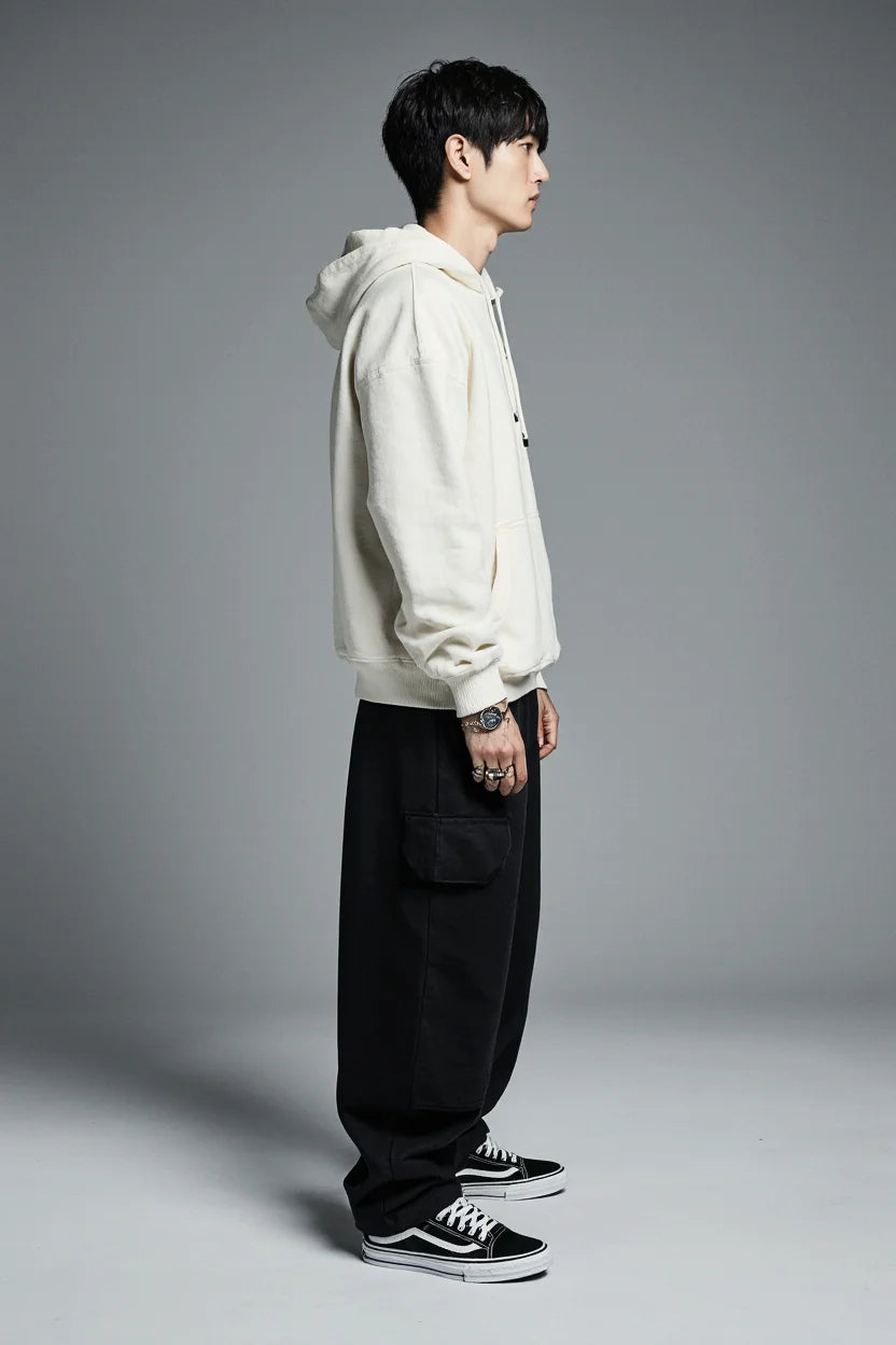 NATURE'S ECHO OVERSIZED HOODIE | Essential Heavyweight Cotton - Purity Collection