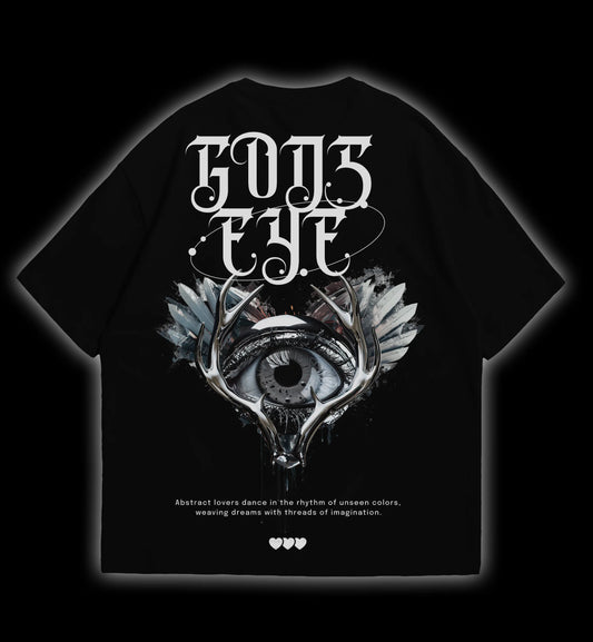 GOD'S EYE Oversized Tee - Mystical Streetwear Icon
