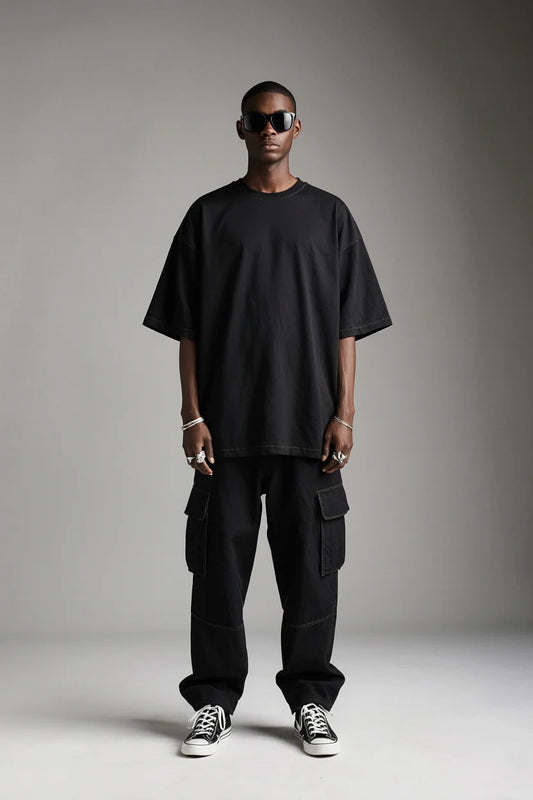TEMPORARY REALITY Oversized Tee - Abstract Streetwear