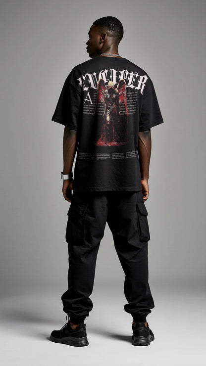 LUCIFER FALLEN ANGEL Tee - Elite Dark Streetwear