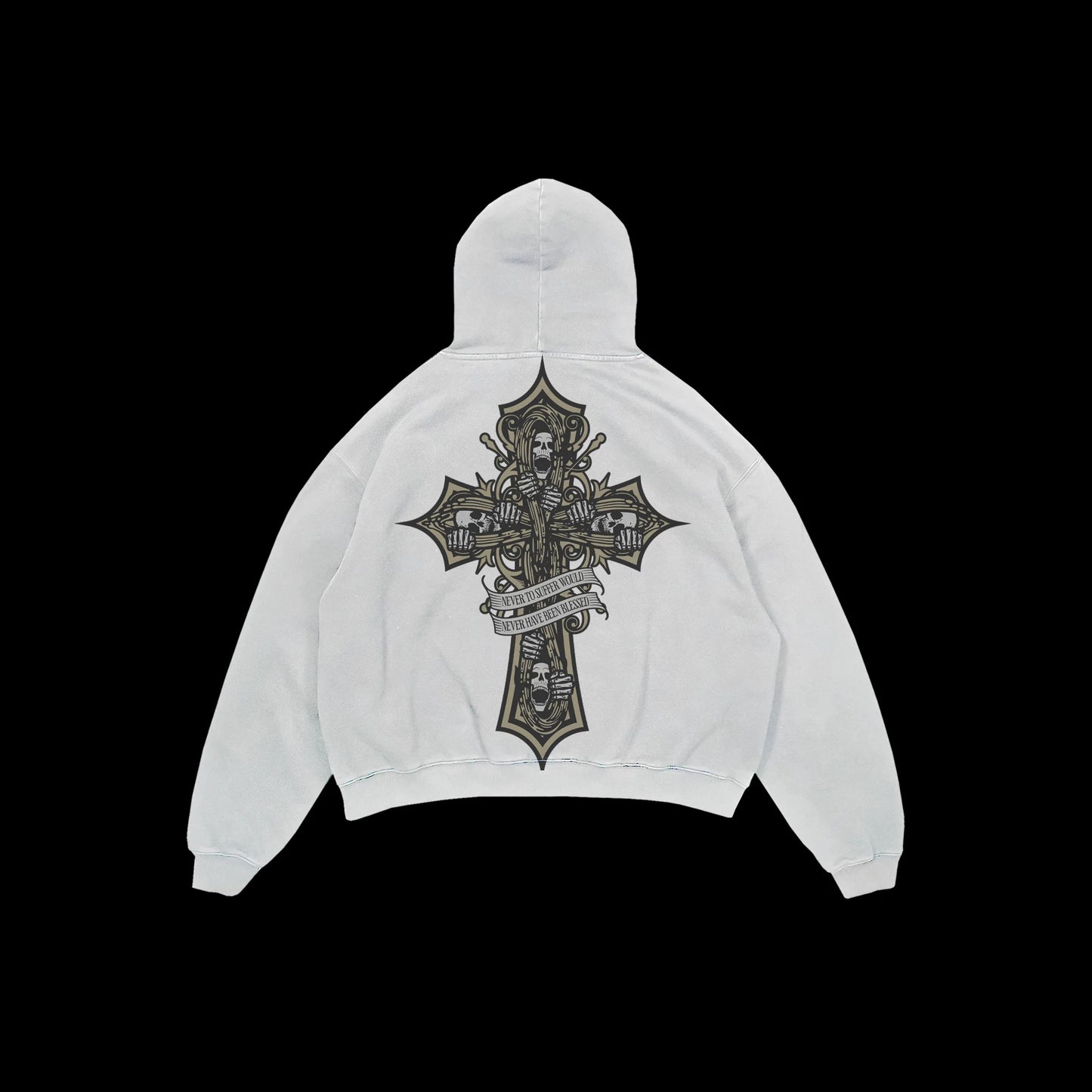THE REAPER'S CROSS HOODIE | Elite Heavyweight Streetwear - Limited Edition