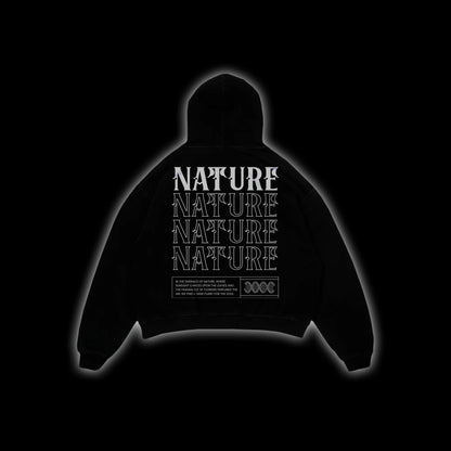 NATURE'S ECHO OVERSIZED HOODIE | Essential Heavyweight Cotton - Purity Collection