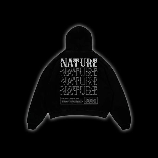 NATURE'S ECHO OVERSIZED HOODIE | Essential Heavyweight Cotton - Purity Collection