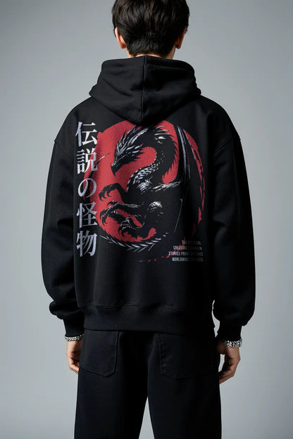 MYTHIC ASCENSION DRAGON HOODIE | Premium Japanese Streetwear - Collector's Edition